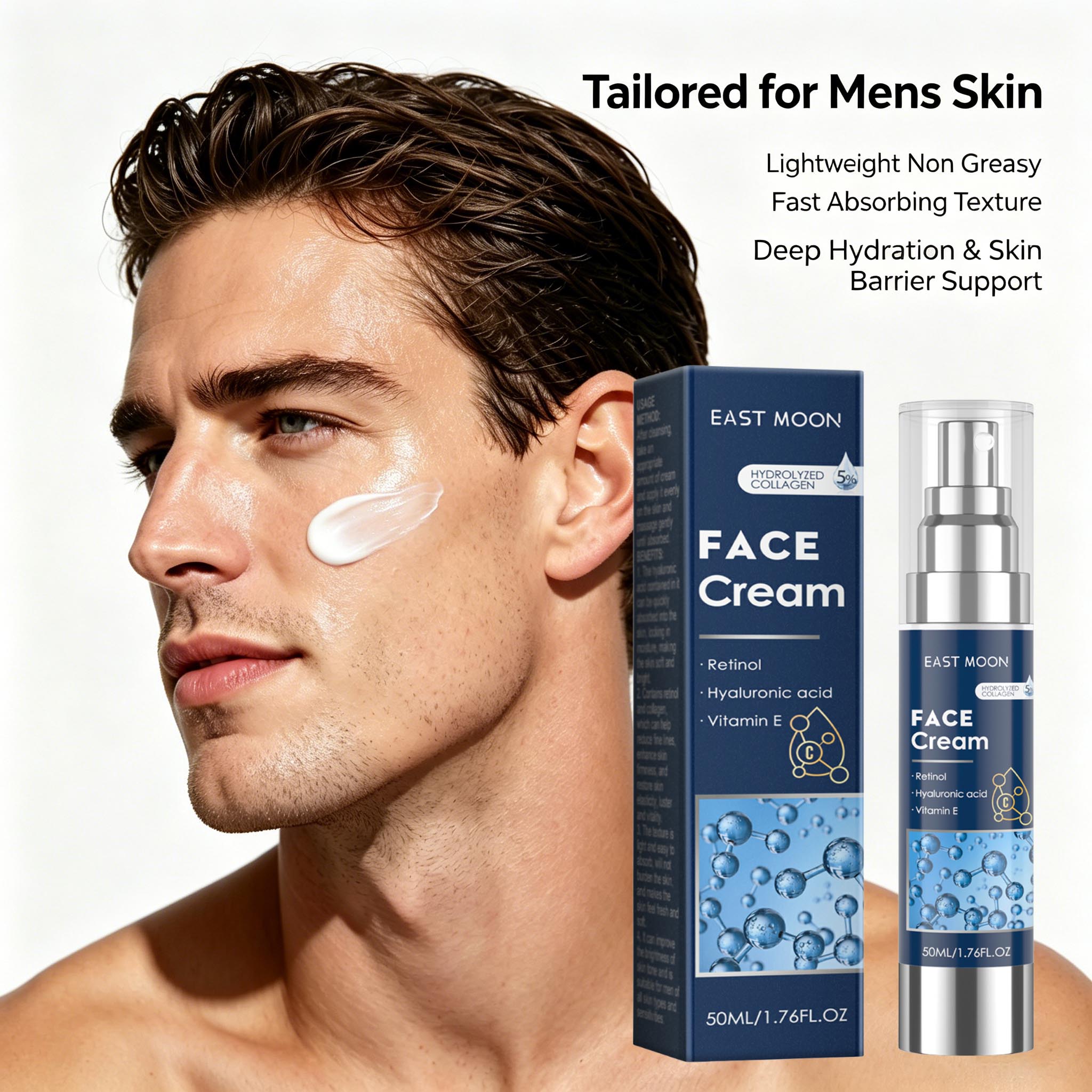 Retinol Cream - Crema Facial de Retinol para Hombre,