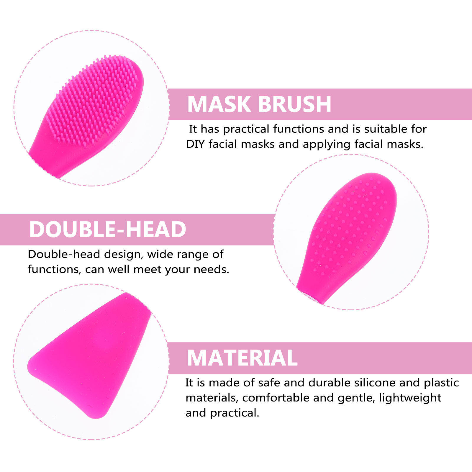 Set de brochas de silicona par - Face Mask Skincare reseña y precio