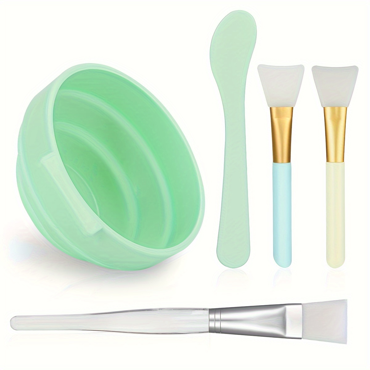 Juego de 5 Tazones de Silicona - Face Mask Skincare reseña y precio